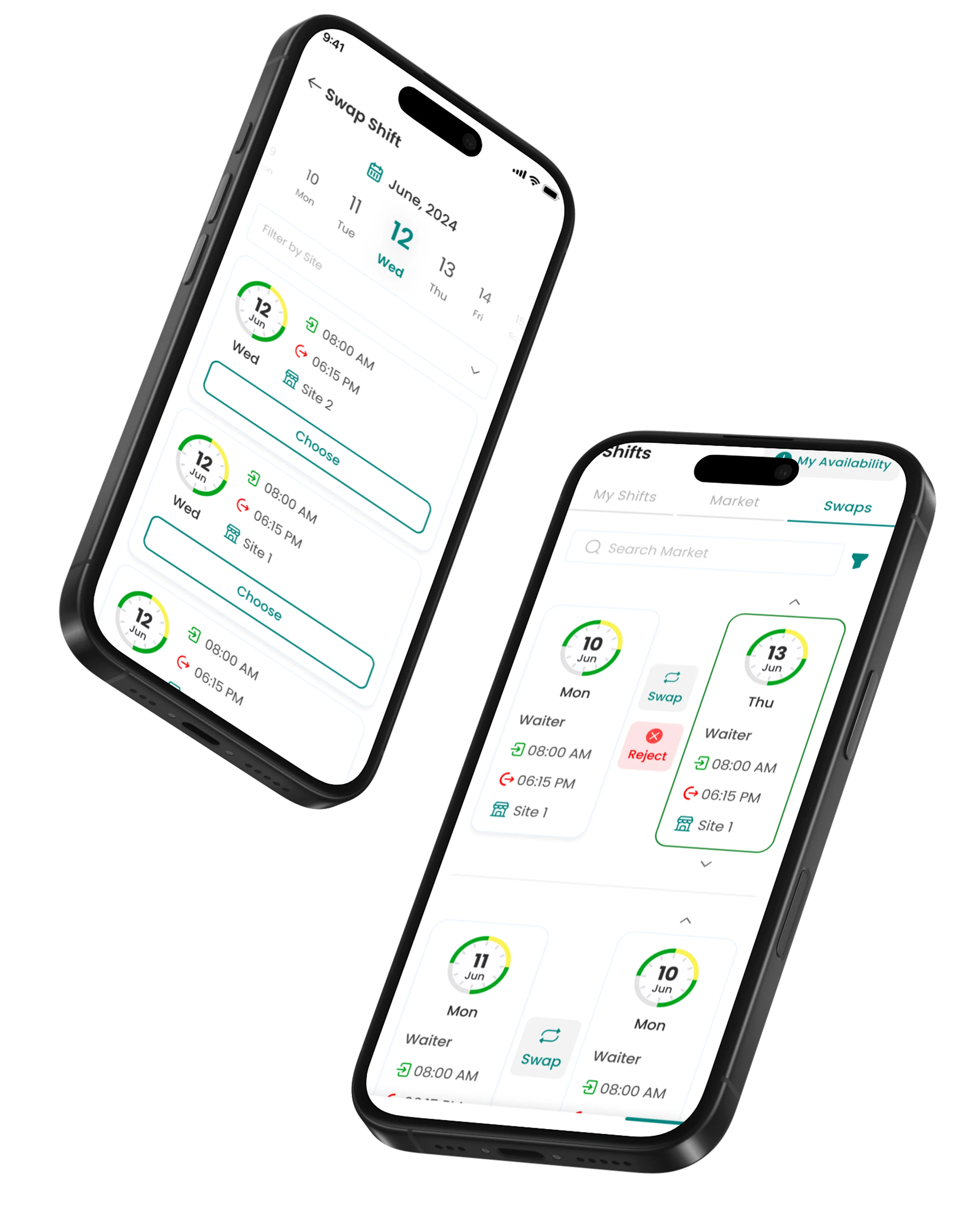 Swap shifts with teammates, minus the mess.
